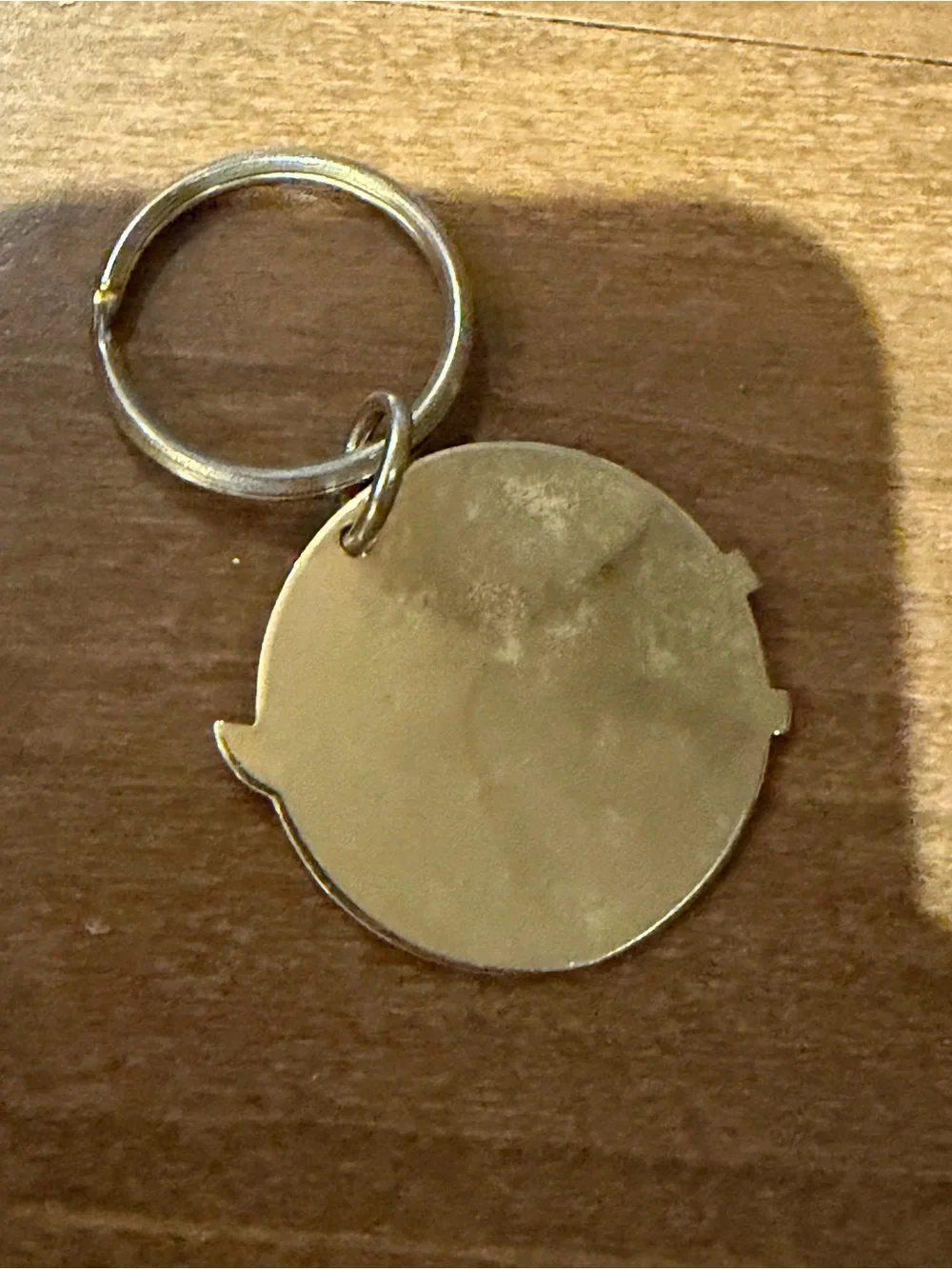 Vintage NASA Metal Keychain Round